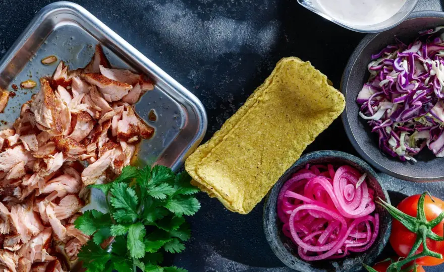 Lax tacos som blir saftiga, fräscha och riktigt goda