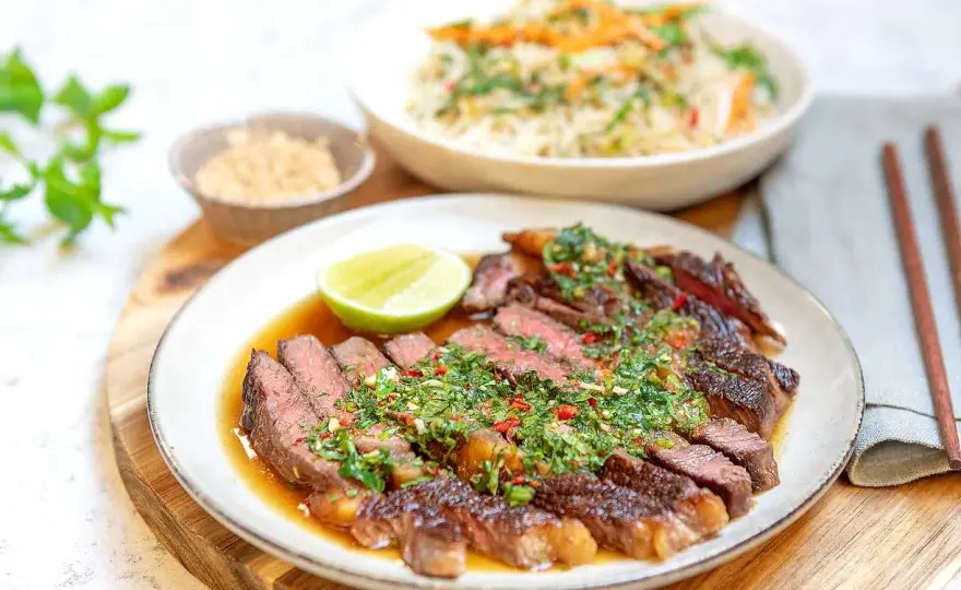Asiatisk entrecote som blir saftig och balanserad